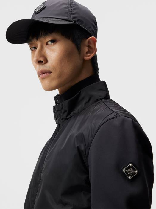 J.Lindeberg menn dovid hybrid jakke svart klær F8641075