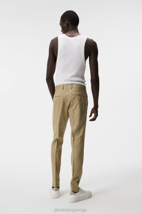 J.Lindeberg menn ed rib strikket tank hvit klær F8641030