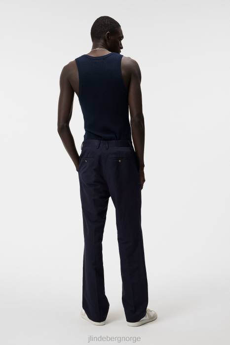 J.Lindeberg menn ed rib strikket tank marinen klær F8641031