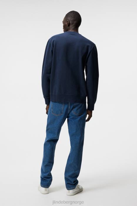 J.Lindeberg menn genser med rund hals marinen klær F8641070