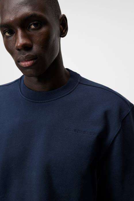 J.Lindeberg menn genser med rund hals marinen klær F8641070