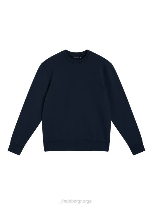 J.Lindeberg menn genser med rund hals marinen klær F8641070
