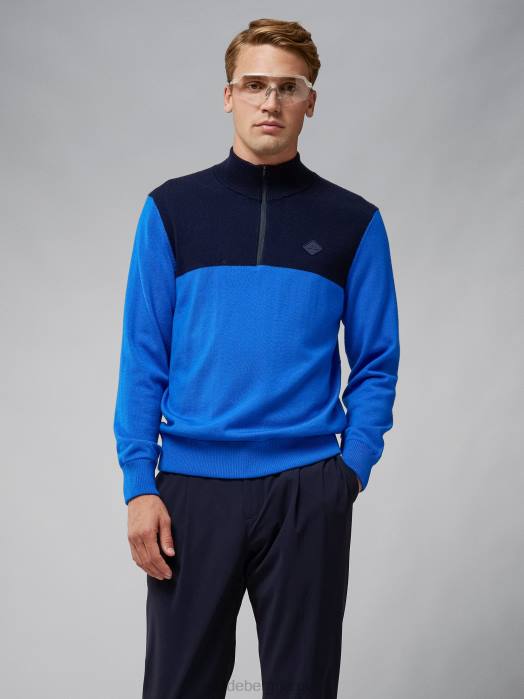 J.Lindeberg menn jeff vindjakke genser nautisk blå klær F8642337