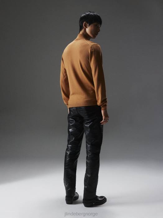 J.Lindeberg menn kiyan genser med kvart glidelås chipmunk klær F8642273