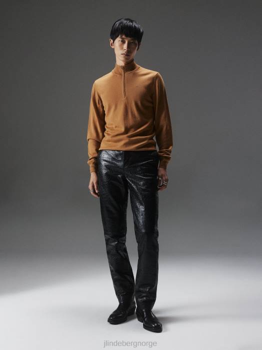 J.Lindeberg menn kiyan genser med kvart glidelås chipmunk klær F8642273