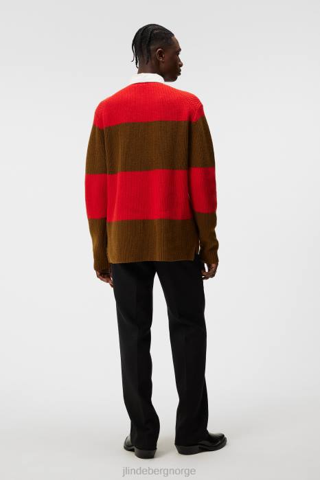 J.Lindeberg menn larkspur rugby strikk butternut klær F864999