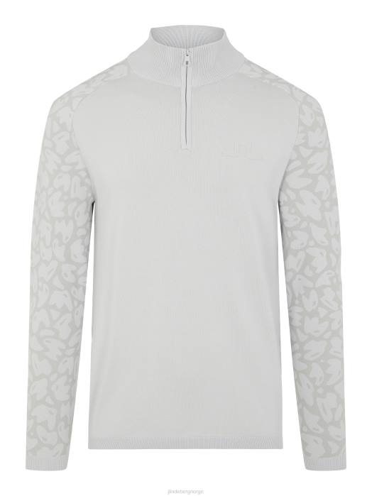 J.Lindeberg menn luis golfgenser med glidelås mikrobrikke klær F8642374