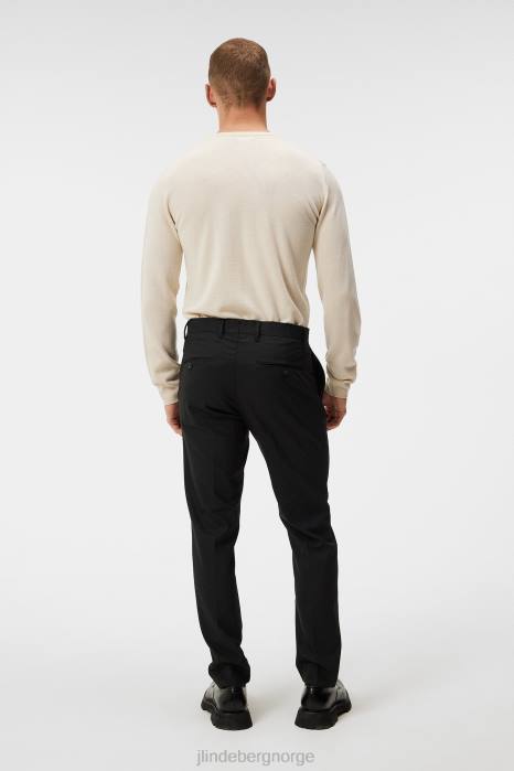 J.Lindeberg menn lyle merino genser østersgrå klær F8641013