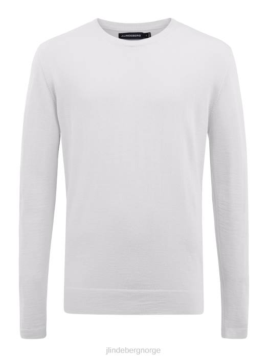 J.Lindeberg menn nigel silke ullgenser hviske hvitt klær F8642372