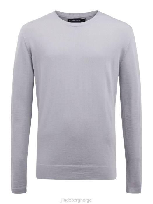 J.Lindeberg menn nigel silke ullgenser steingrå klær F8642371