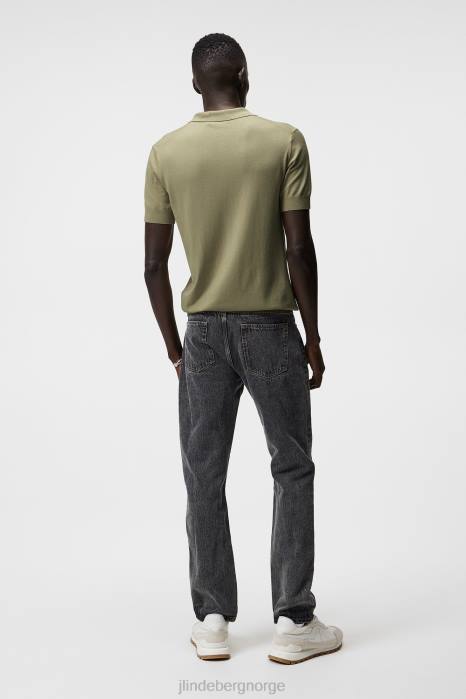 J.Lindeberg menn ridge rayon silkepolo aloe klær F8641064