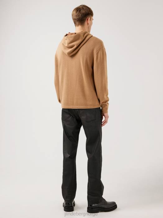 J.Lindeberg menn timon hettegenser tiger brun klær F8642365