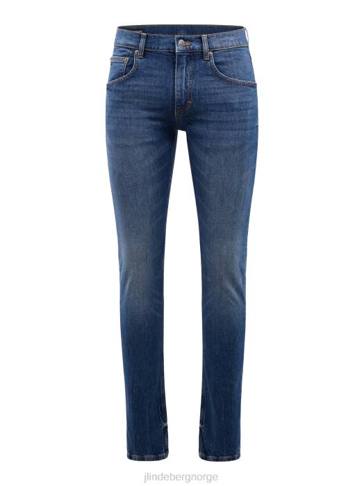 J.Lindeberg menn cedar strike wash jeans mellomblå klær F8642575