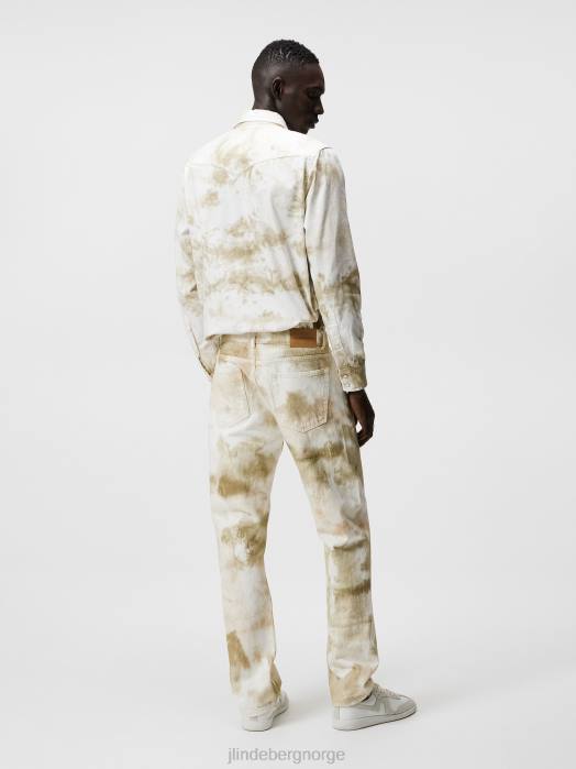 J.Lindeberg menn cody drip-dye vanlige jeans aloe klær F8641098
