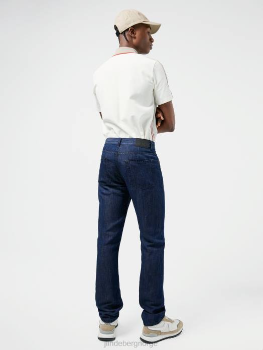 J.Lindeberg menn cody jeans i linblanding mellomblå klær F8642586