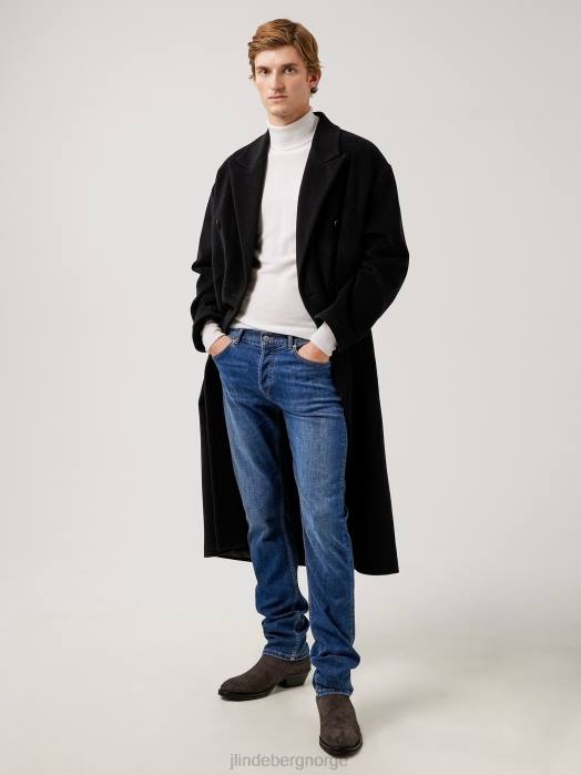 J.Lindeberg menn cody mid indigo jeans mellomblå klær F8642588