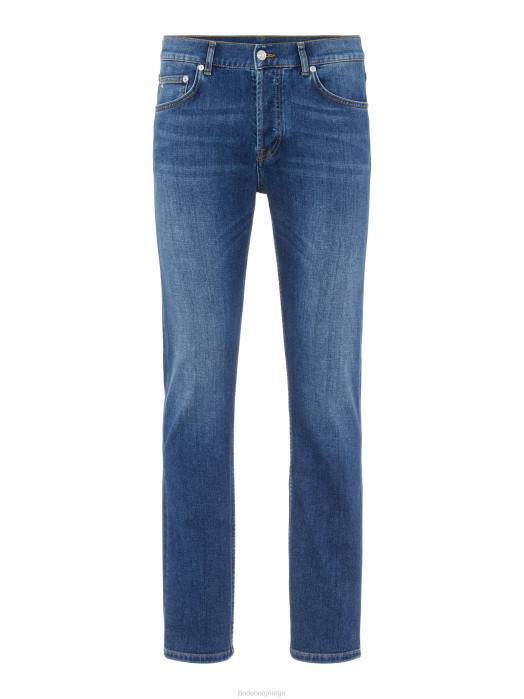 J.Lindeberg menn cody mid indigo jeans mellomblå klær F8642588