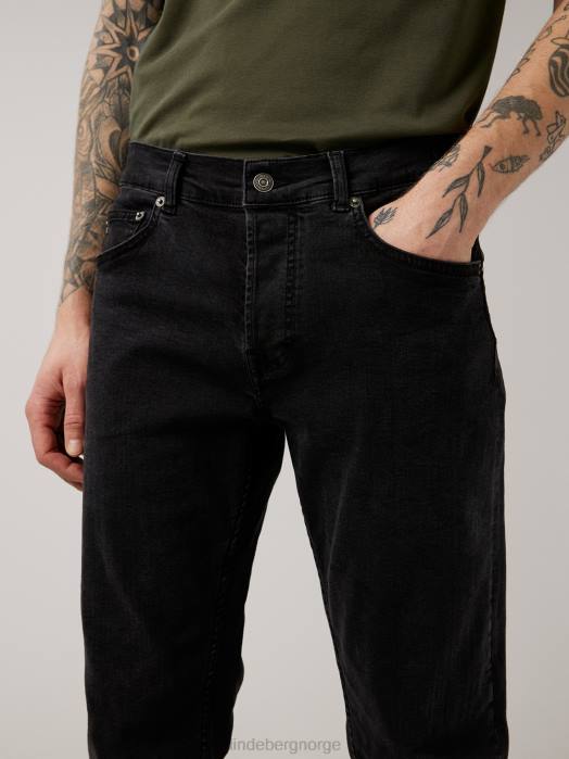 J.Lindeberg menn cody one wash jeans svart klær F8642585