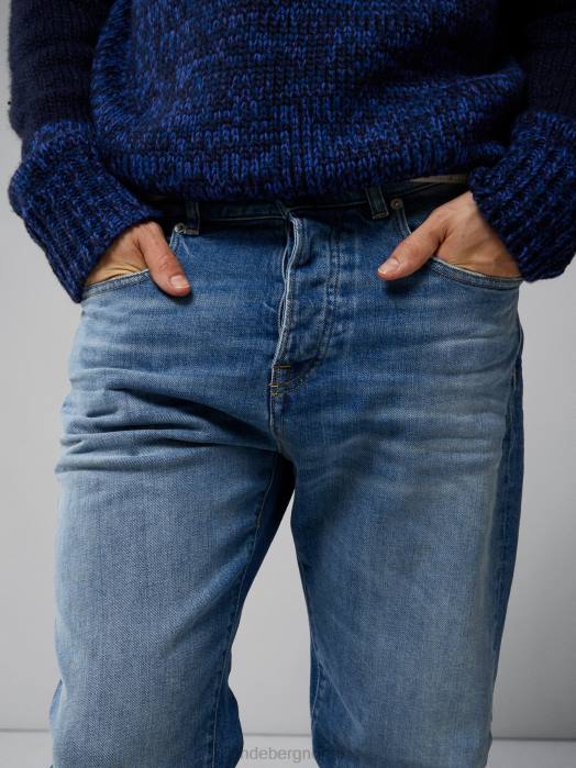 J.Lindeberg menn cody vintage vask jeans lyse blå klær F8642579