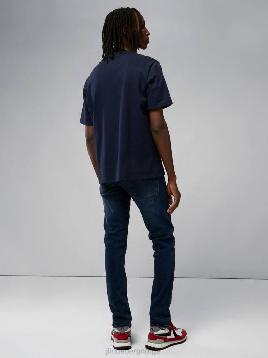 J.Lindeberg menn jay aktive jeans mørke blå klær F8642576