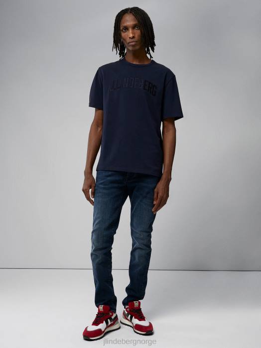 J.Lindeberg menn jay aktive jeans mørke blå klær F8642576