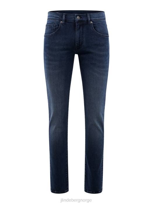 J.Lindeberg menn jay aktive jeans mørke blå klær F8642576