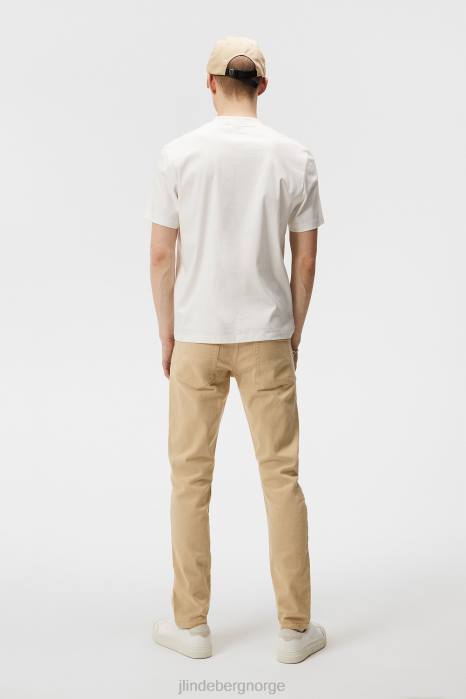 J.Lindeberg menn jay solid stretch jeans safari beige klær F8641104