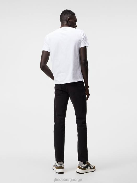 J.Lindeberg menn jay solid stretch jeans svart klær F8642584