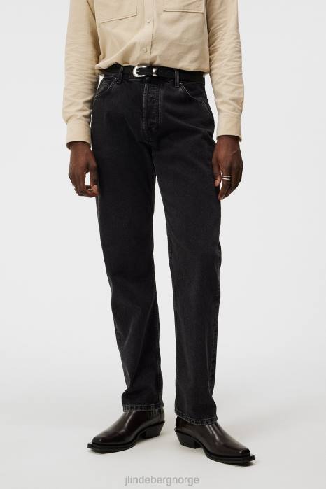 J.Lindeberg menn johnny one wash jeans svart klær F8641093