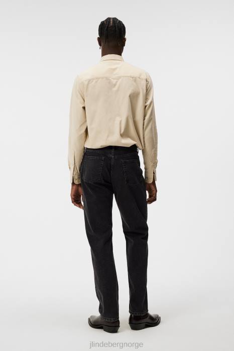J.Lindeberg menn johnny one wash jeans svart klær F8641093