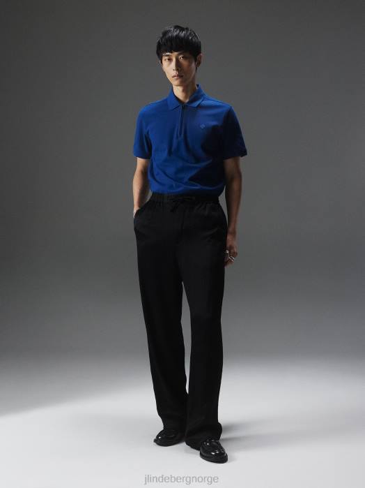 J.Lindeberg menn arlo logo patch polo marine pion klær F8642067