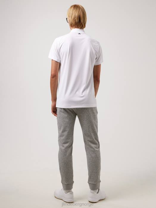 J.Lindeberg menn benga print golf topp hvit klær F8642128