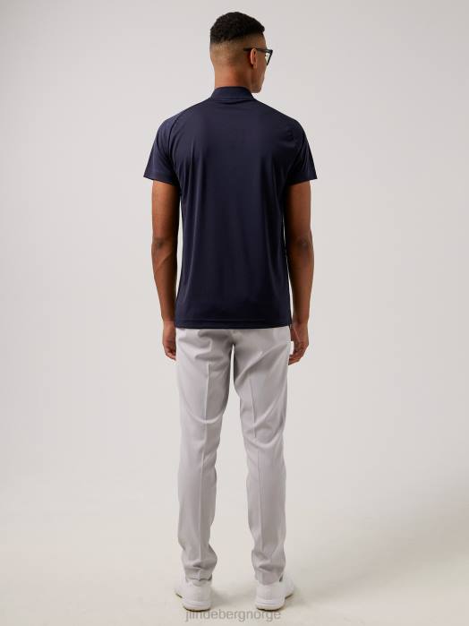 J.Lindeberg menn benga print golf topp marinen klær F8642127