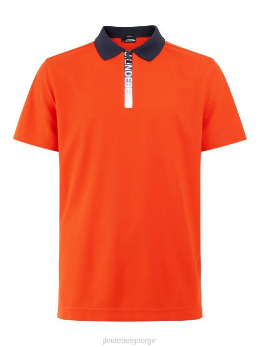 J.Lindeberg menn brayden golfpolo mandarin tango klær F8642102