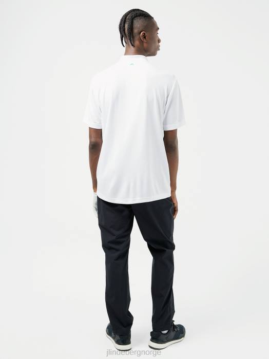 J.Lindeberg menn jordan polo med avslappet passform hvit klær F8642073