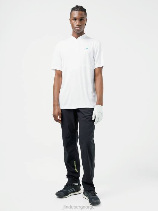 J.Lindeberg menn jordan polo med avslappet passform hvit klær F8642073