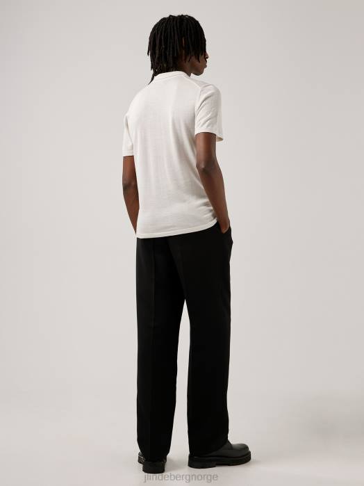 J.Lindeberg menn nino strikket polo hviske hvitt klær F8642113