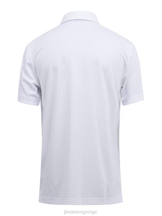 J.Lindeberg menn torv polo med avslappet passform hvit klær F8642072