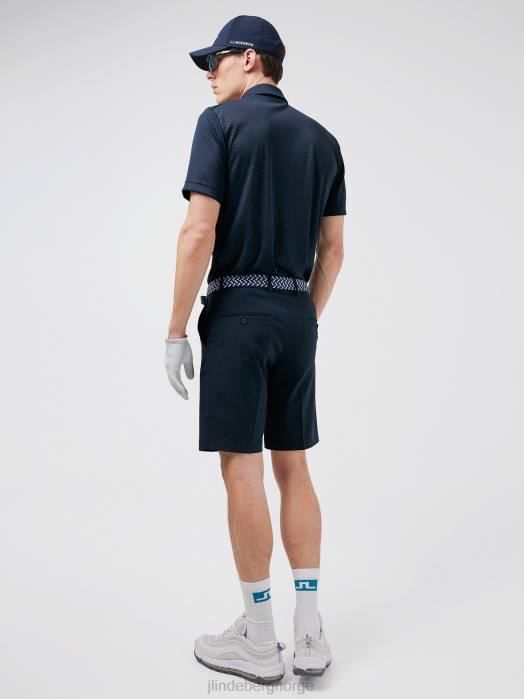 J.Lindeberg menn torv polo med avslappet passform marinen klær F8642069