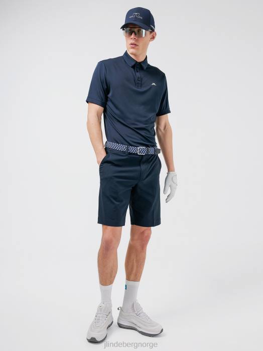 J.Lindeberg menn torv polo med avslappet passform marinen klær F8642069