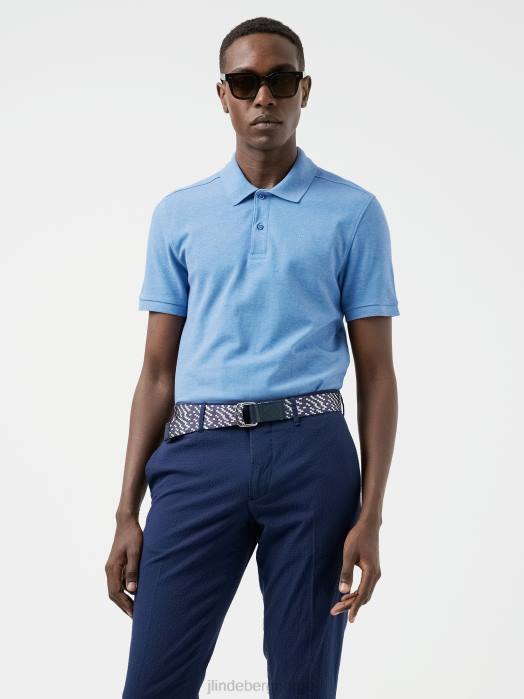 J.Lindeberg menn troy pique polo ultramarin klær F8642093