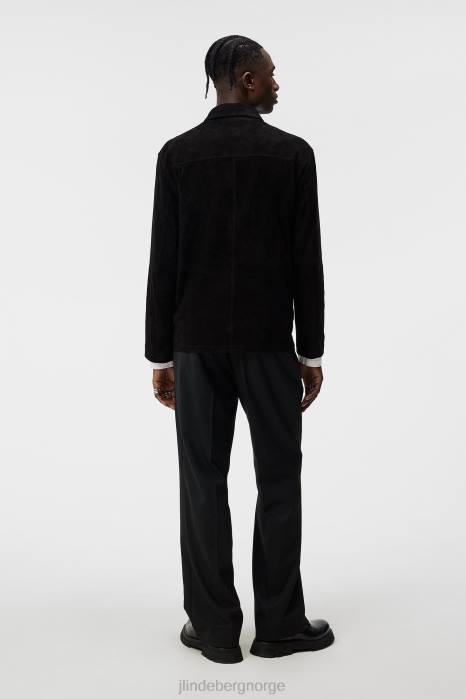 J.Lindeberg menn jonah semsket overskjorte svart klær F8641163