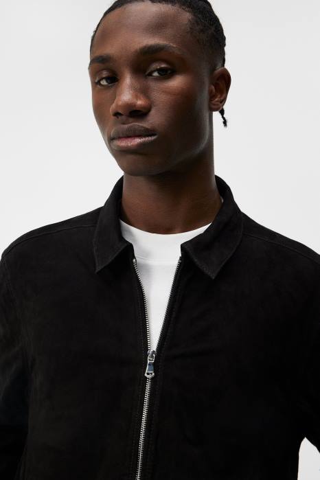 J.Lindeberg menn jonah semsket overskjorte svart klær F8641163