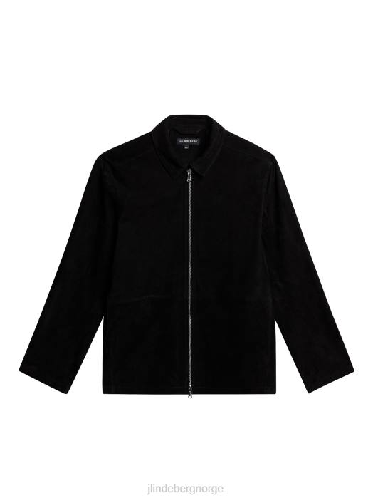 J.Lindeberg menn jonah semsket overskjorte svart klær F8641163