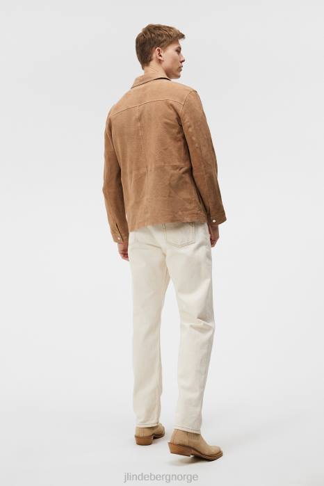 J.Lindeberg menn jonah semsket overskjorte tiger brun klær F8641196