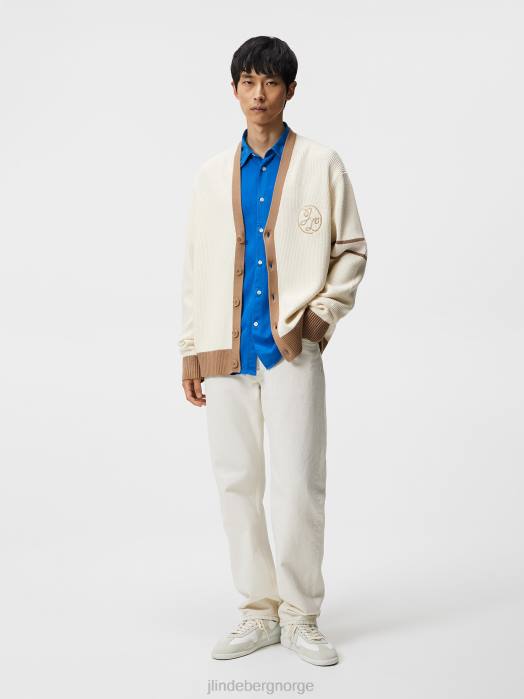 J.Lindeberg menn komfort tencel slim skjorte lapis blå klær F8641184