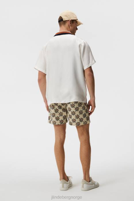 J.Lindeberg menn skala silkeskjorte hvit klær F8641166