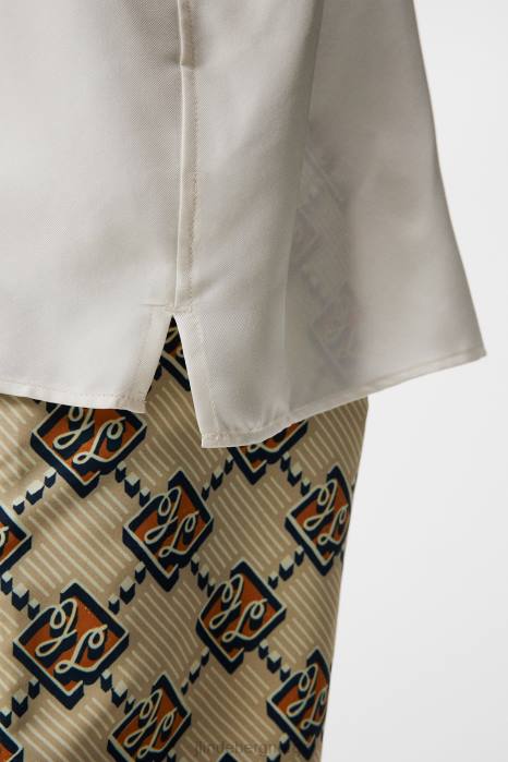 J.Lindeberg menn skala silkeskjorte hvit klær F8641166