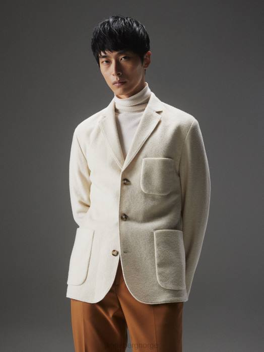 J.Lindeberg menn carlton cardigan blazer sky hvit klær F8642550