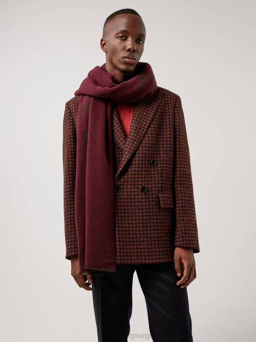 J.Lindeberg menn david houndstooth blazer sirkel oransje klær F8642570